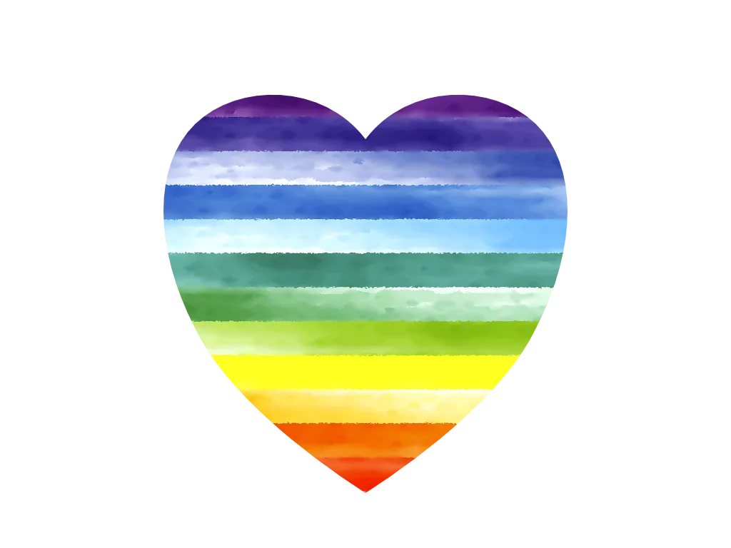 Rainbow heart